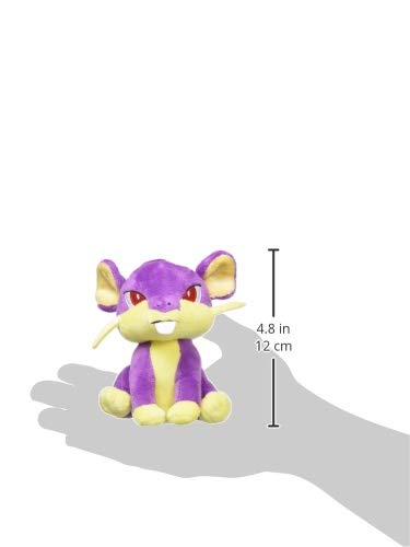 Pokémon Center Original Gosedjur Pokémon fit Rattata 14 x 9,5 x 8 (H x B x D: centimeter)