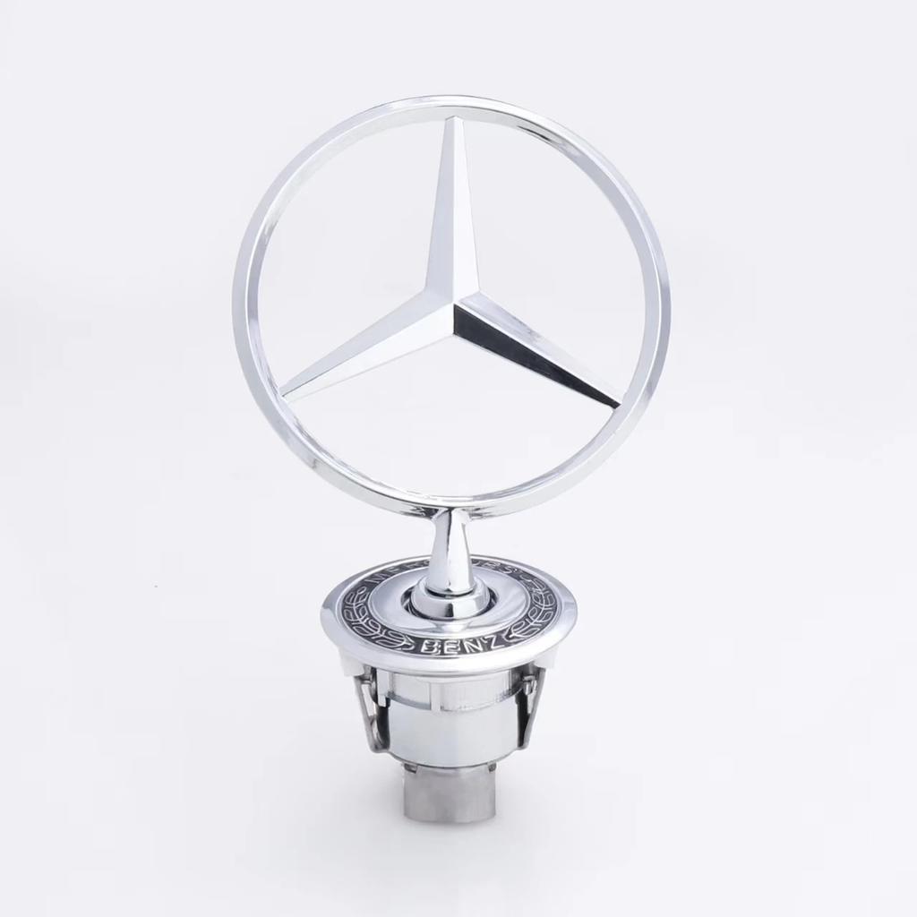 FXIK3 ABSMetal Star Bonnet Hood Logo Emblem Badge For Mercedes Benz AMG Maybach W204 W205 W203 W211 W212 W213 C180 C200 E200 E260L S A