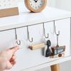 Stainless Steel Bedside Cabinet Door Dormitory Double Hook S-Shaped Hook To Hang Clothes Bathroom Kitchen Hanger Behind The Door