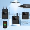 PD Multi-Port Phone Charger - Universal Compatibility with European, American, and British Standards, Quality Assured.