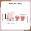 Electric Kettle Professional Lightweight Household for Camping Travel Hiking White