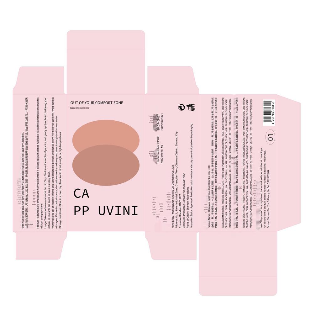 CAPPUVINI Dual-Color Soft-Focus Lip & Cheek Matte Tint Cream