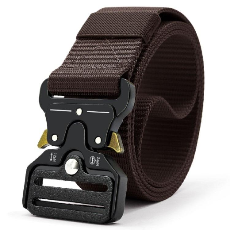 6 Colors Men Military Tactical Belt Unisex Magnetic Buckle Quick Release Nylon Soft Belt Women Tooling Training Trousers Belts