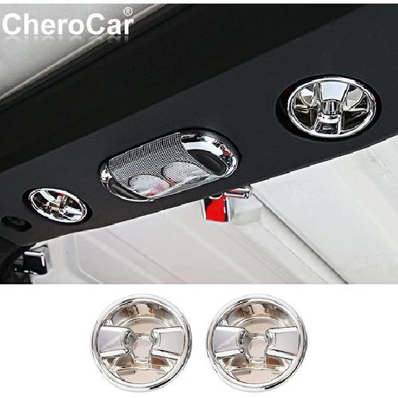 

Chrome Ceiling Disassembly Roof Switch Knob Cover Trim For Jeep Wrangler JK 07+