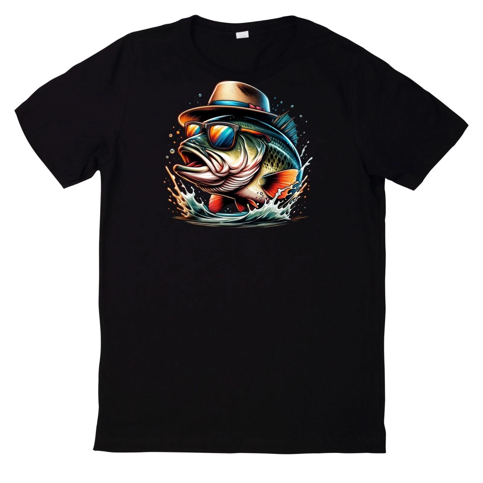 T-Shirt Lustiges Angler Fisch Motiv XXXL