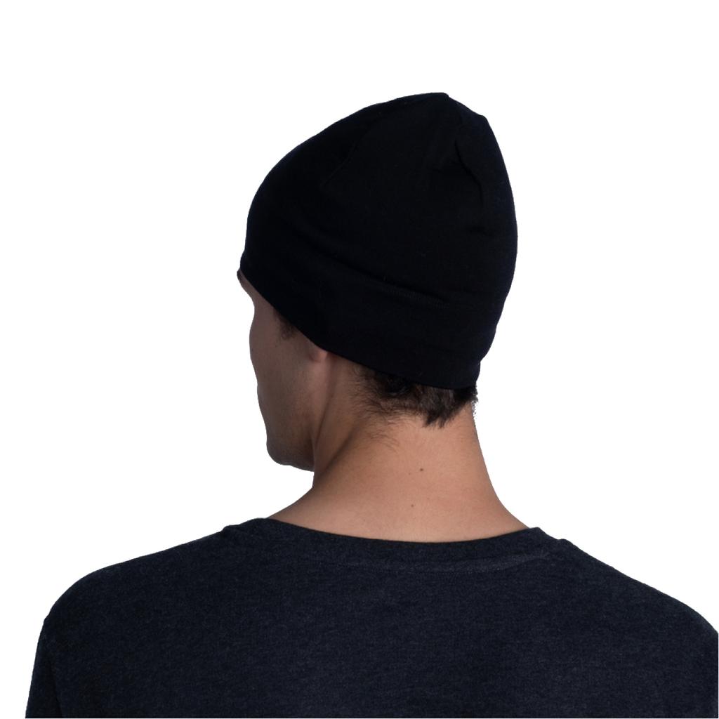 BUFF Merino Midweight Beanie, schwarze Unisex-Mütze