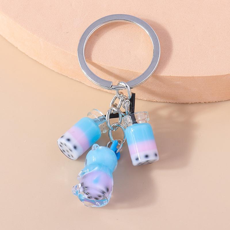 Cute Resin 3D Bear Keychain Charms Animal Keyrings Pendant for Women Girls Handbag Charms  Car Keyholder DIY Jewelry Accessories