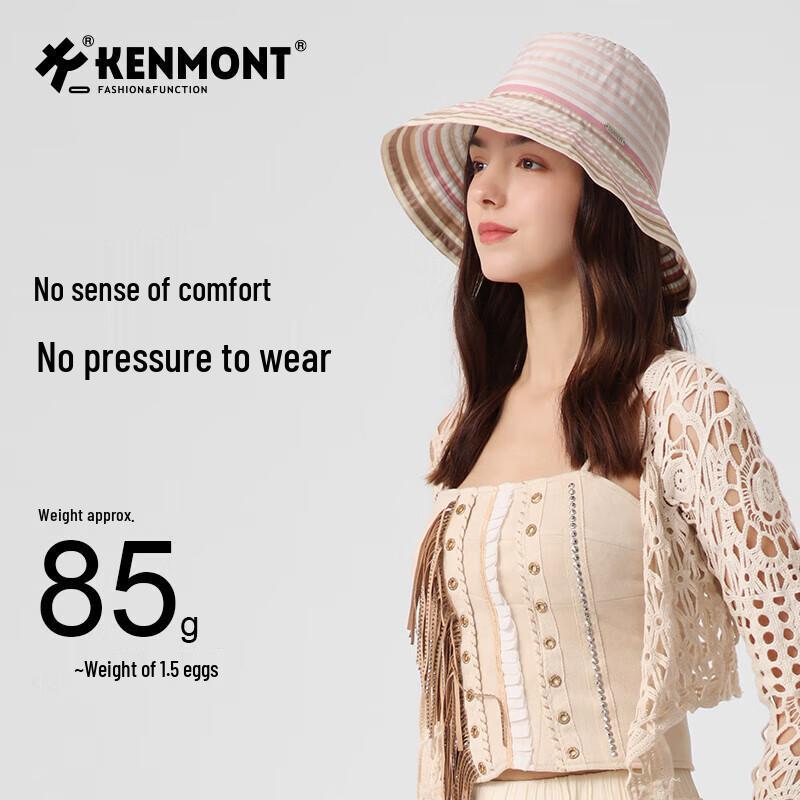 Kenmont Яркая полосатая широкополая шляпа от солнца 6073 One Size