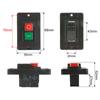 Motor Start Stop Switches Waterproof Control Button 250V/16A Push Button Switches Self Locking Shut Button for Slicer