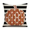 Thanksgiving Linen Pillow Case Autumn Pumpkin Print Supply Pillow Cushion Cover Premium Durable Quality Useful