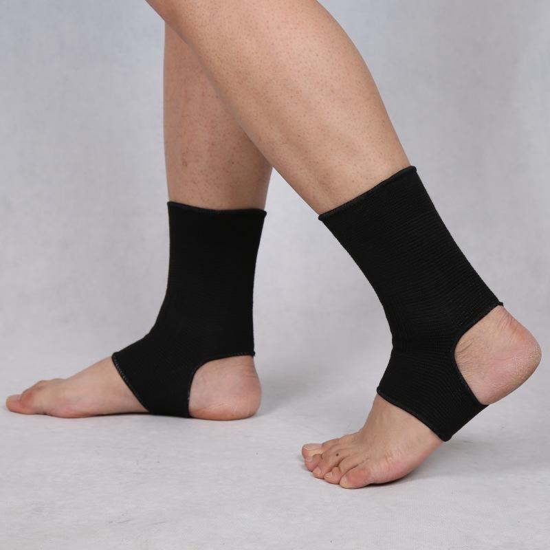 1 Pair Elastic Ankle Sleeves Open Heel Compression Basketball Running Ankle Braces Lightweight Breathable Cycling Ankle Braces S