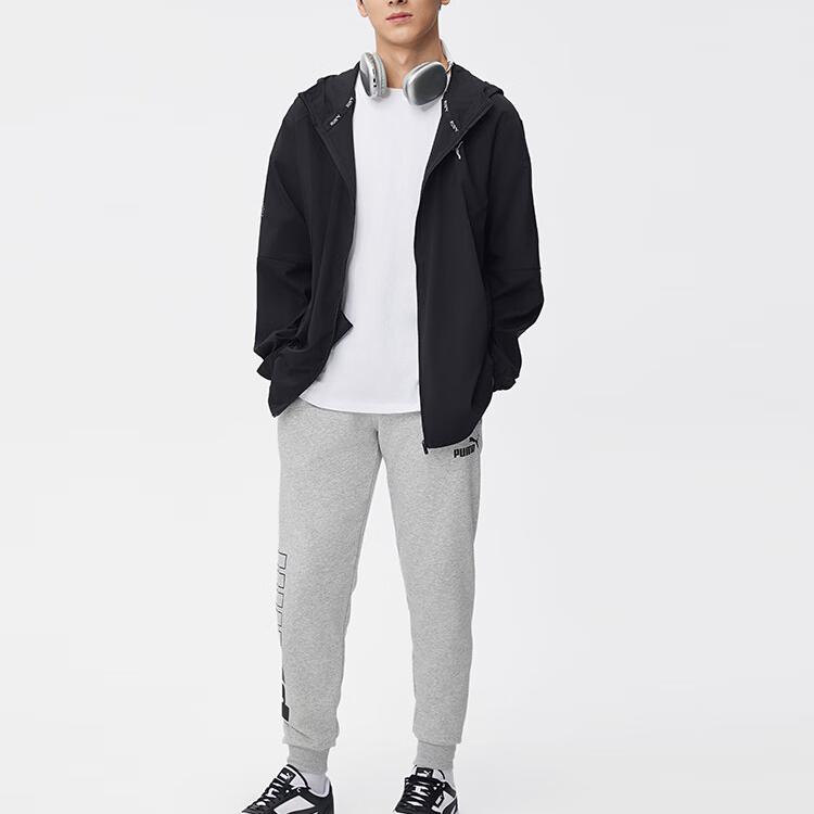 Puma Fashionable Versatile Tapered Durable Knitted Sports Pants Men Bottoms Gray 679607-04