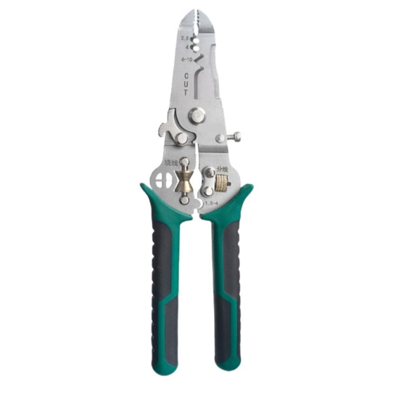 Multifunctional Electrician Wire Stripper Crimper Tool 10-22AWG Suitable for Peeling Networking Cabling Wire Stripper