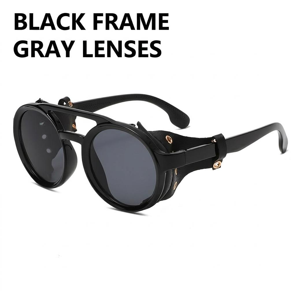 

Pc Material Sunglasses Pressure-Free Full Frame Sunglasses Uv400 Shades Unique Steampunk Round Sunglasses For Traveling Hip-Hop