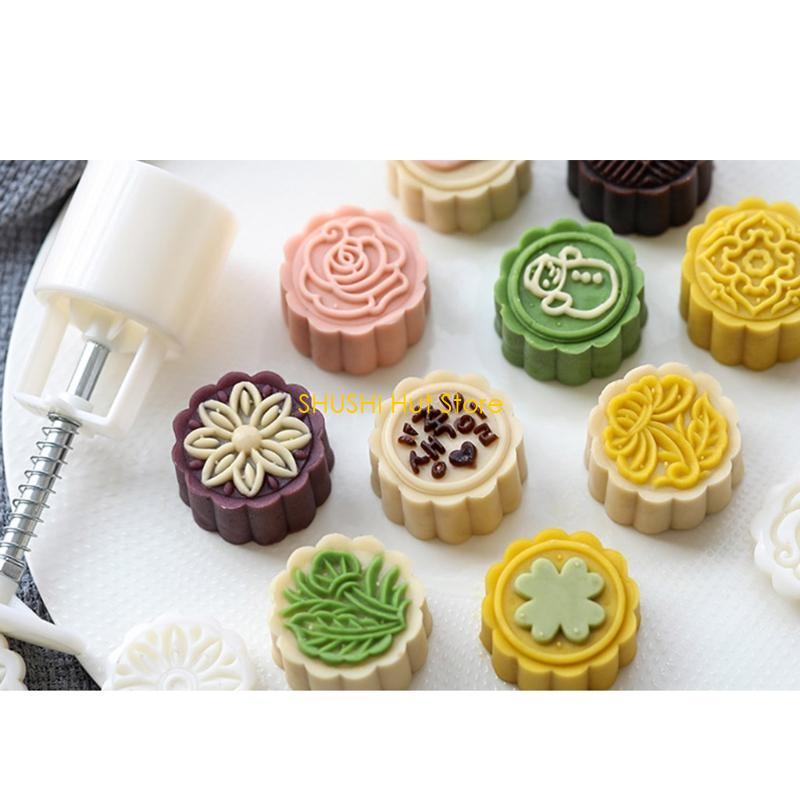 25g Dessert Pressing Molds Flower Pattern Baking Pastries Molds Plastic Texture D57B