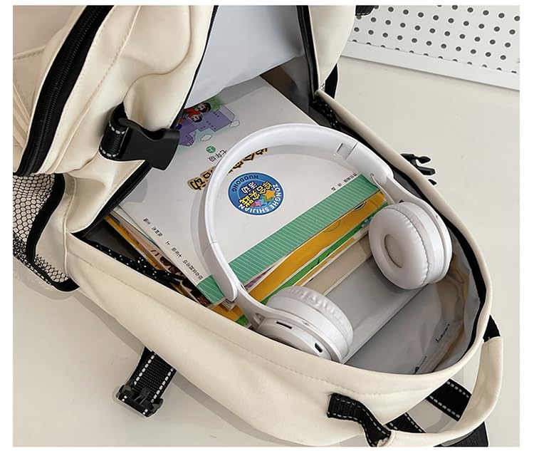 ZESU Large Capacity Korean School PVC Ita Perfect for Elementary and High School Students Women's Backpack, Bag, Bag, Transparent, Commuting, (Black)