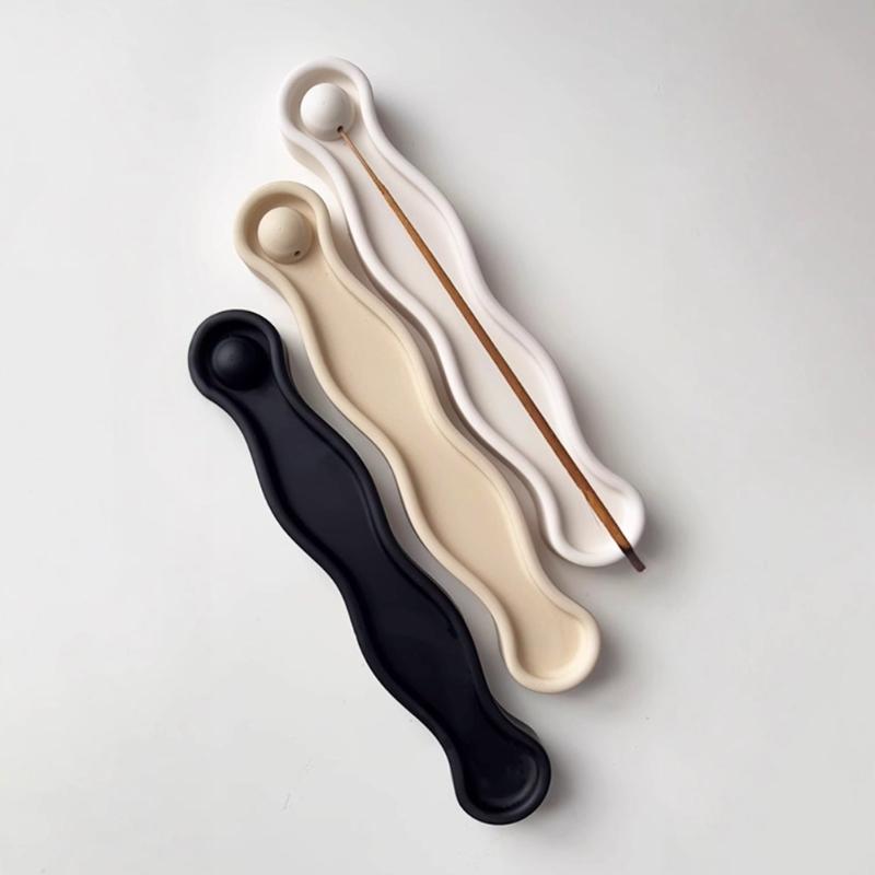Flexible Silicone Incenses Stick Holder Base Mould Gypsum Mold for Handmade Crafts Plaster Home Decoration Making Mold