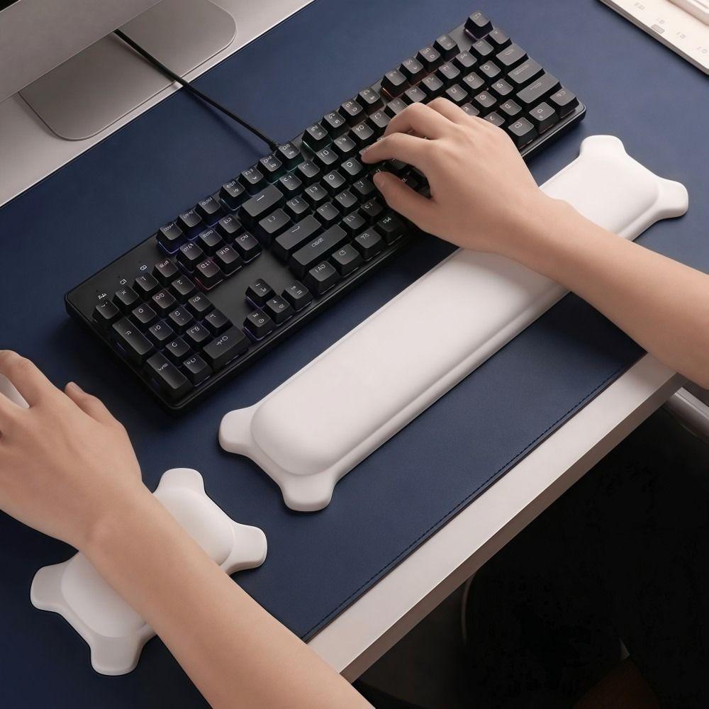 Silicone Mouse Wrist Rest Comfort Ergonomic Keyboard Hand Rest Soft Relieve Fatigue Mouse Pad Wrist Rest Computer Office Games