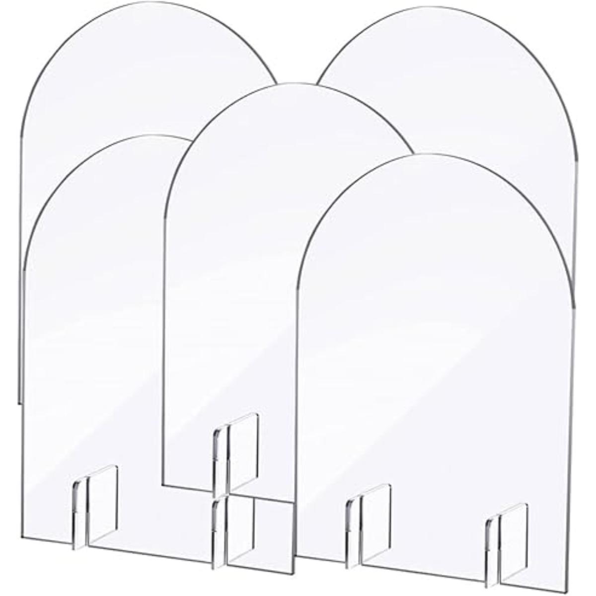 

5 шт. акриловых карточек для рассадки гостей, набор свадебных карточек с пустой поверхностью, декоративный знак для банкета 5pcs чистый