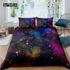 Purple Galaxy Duvet Cover Starry Sky Colorful Starry Bedding Set Outer Space Comforter Cover Sky Dream For Women Girls Festival