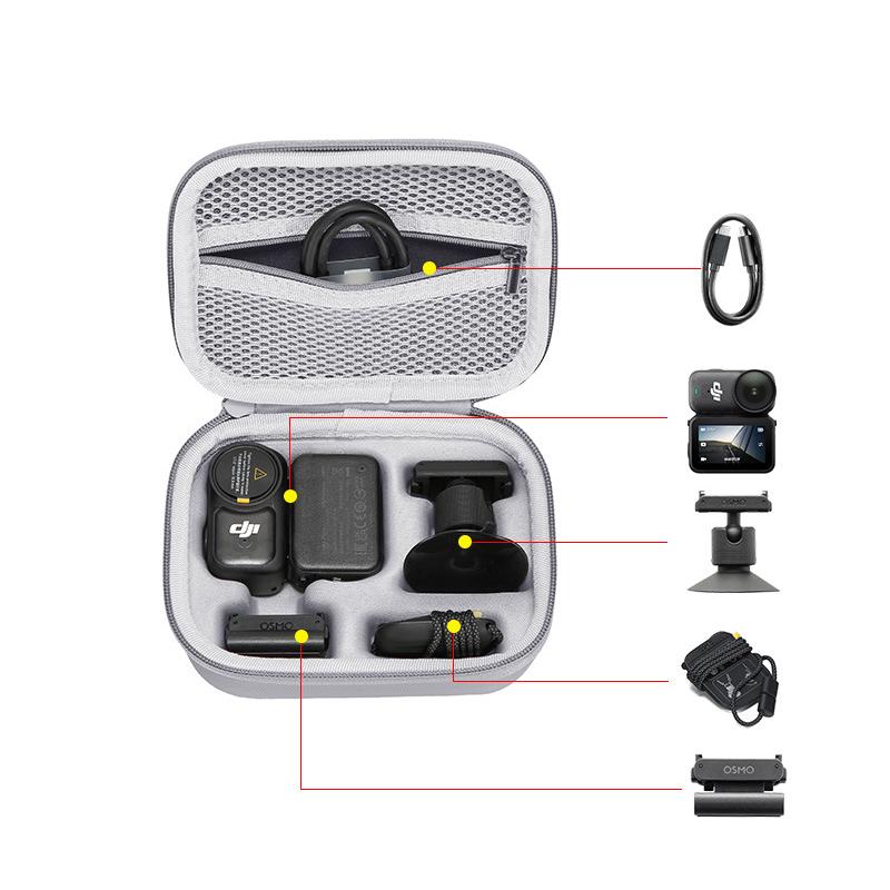 Mini Storage Bag for DJI OSMO NANO Travel Waterproof Protective Carrying Case PU Handbag Box for DJI Osmo Nano Accessories