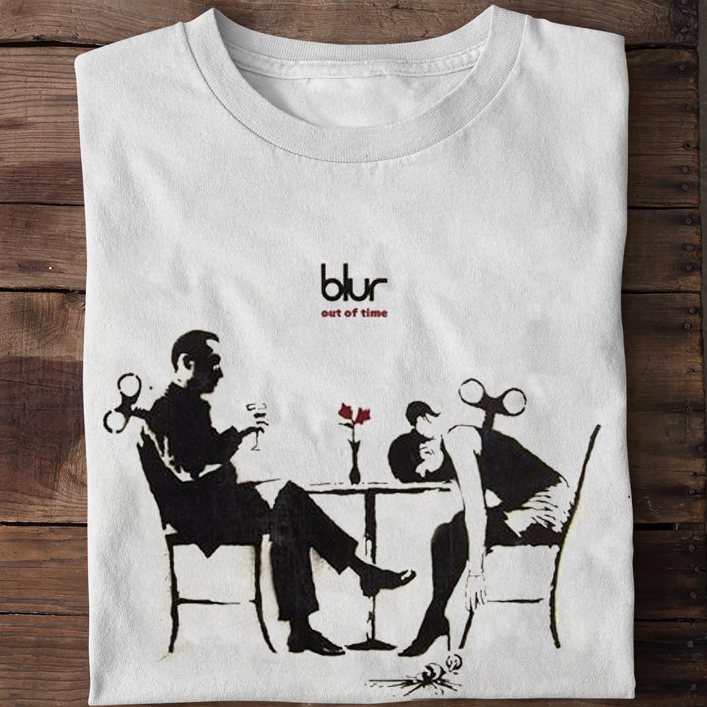 

NEW Blur Band Out of Time Song White All Size S-5Xl Gift Shirt Unisex T-Shirt L