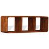 Solid Wood TV Cabinet with Honey Colored Finish 120 X 30 X 40 Cm