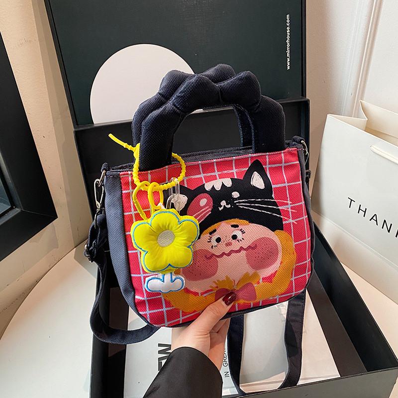 Graffiti Capacity Large Illustration Bag Personalized Handbag Crossbody Bag