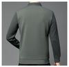 Men's High-End Business Casual Striped Long-Sleeve Polo for Spring & Autumn