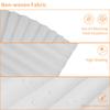 Pleated Window Blinds Temporary Window Shades Cordless Light Filtering Pleated Paper Shades Room Darkening Blind for Home Office