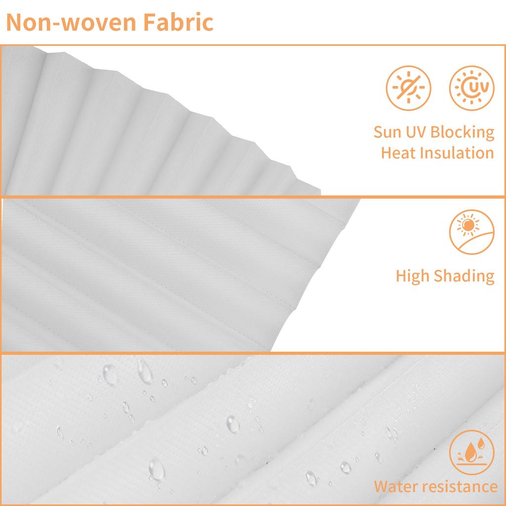 Pleated Window Blinds Temporary Window Shades Cordless Light Filtering Pleated Paper Shades Room Darkening Blind for Home Office