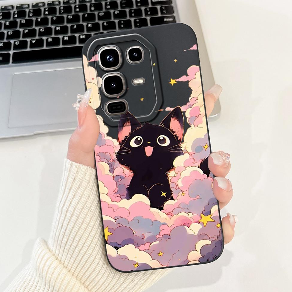 6.78" For Infinix Note 50s X6870 Back Cover For Infinix Note 50s Case Luxury Fashion Lover Cartoon Cool Painted Silicone Bumper