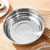 Stainless Steel Round Mesh Air Fryer Drain Basket Heat Resistant Oil Filter Tray with Handle for Party Camping Cooking