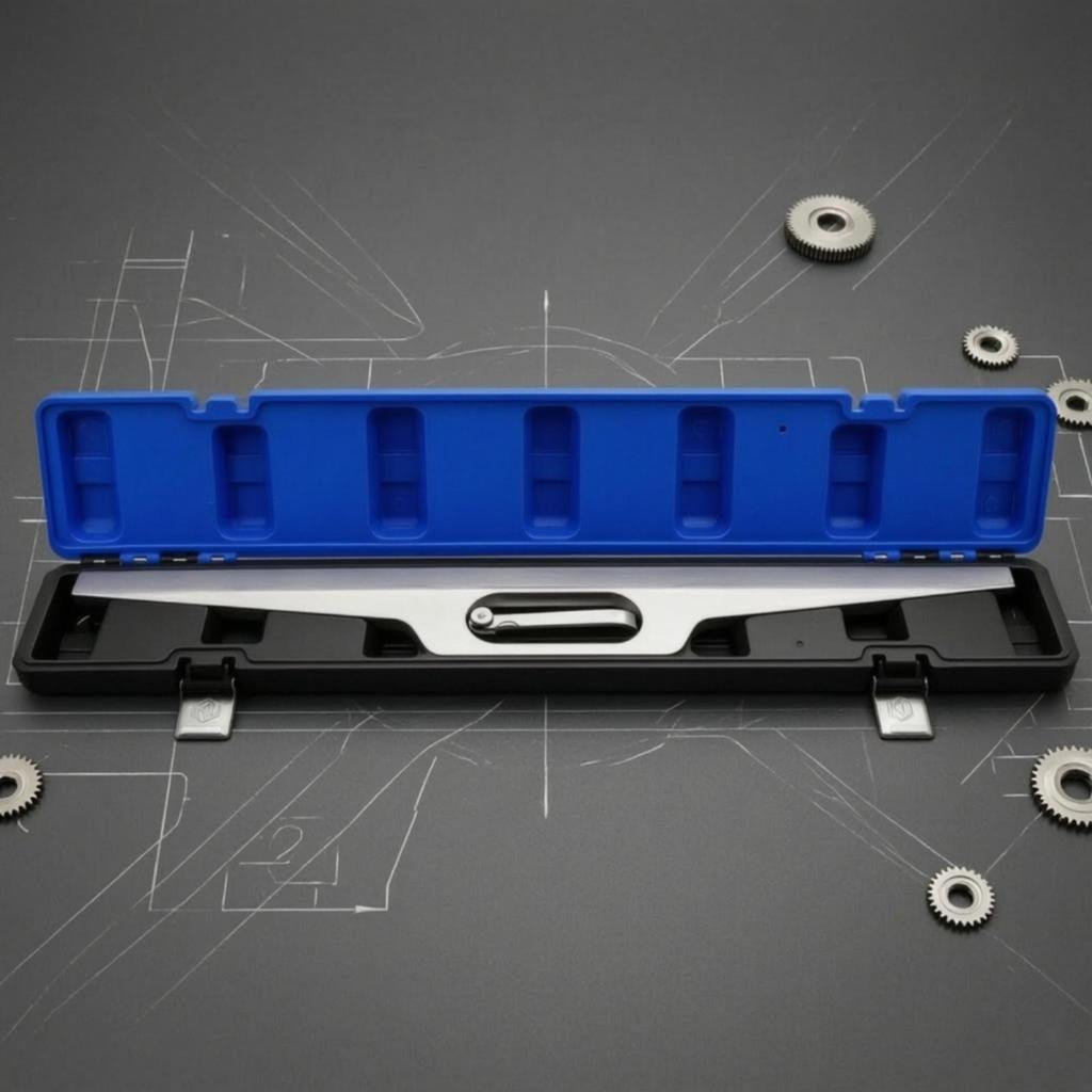 Flatness Ruler Ergonomic Straightedge with Case Portable for Workshops