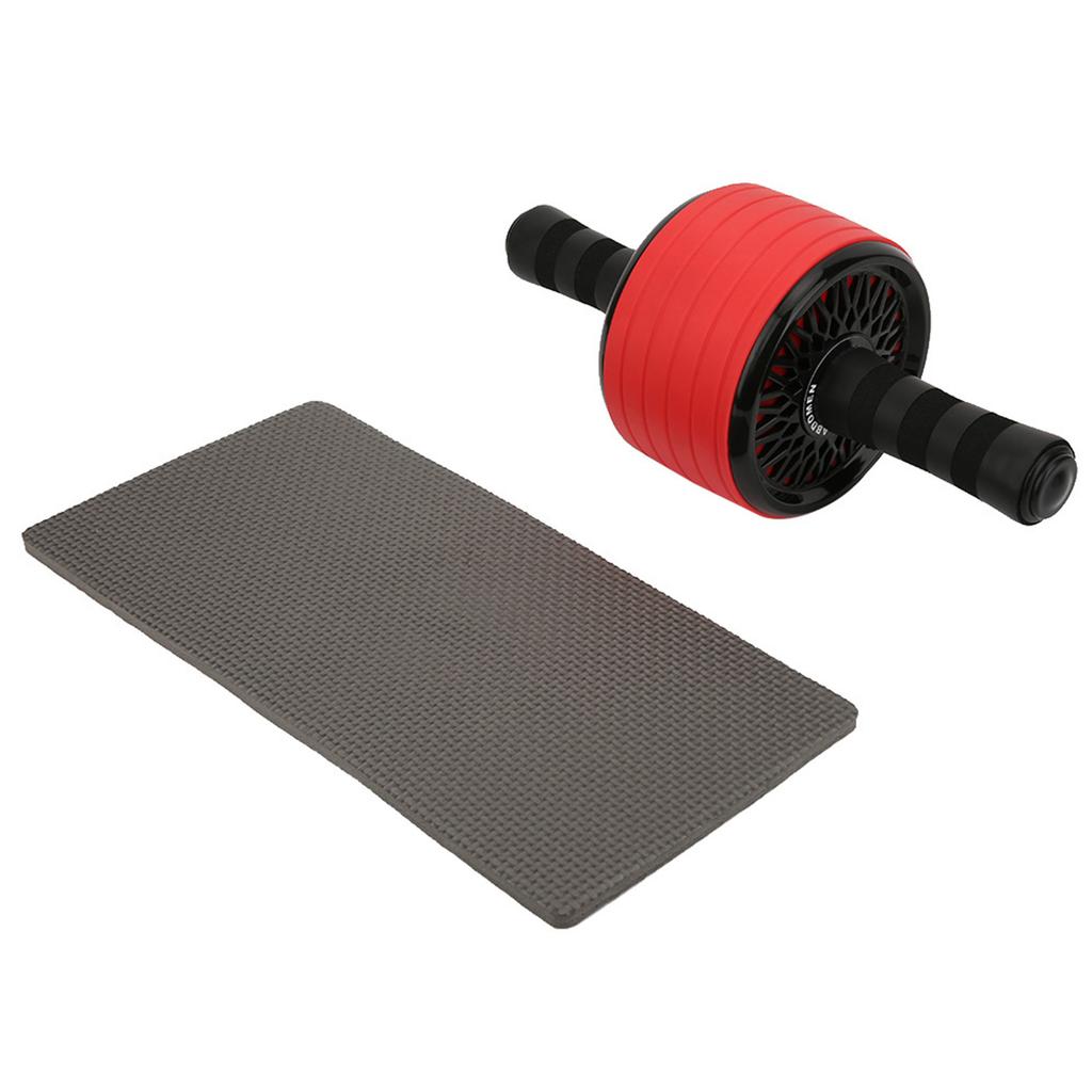 Rueda para Entrenamiento de Músculos Abdominales Rodillo Mango de Esponja Agarre Equipo de Ejercicio para la Cintura Gimnasio Fuerza Corporal Potencia Fitness