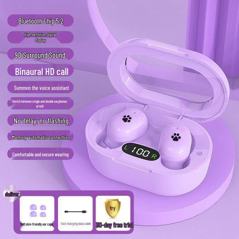 Mini Bluetooth Earphones 2025 with Noise Reduction, High Sound Quality, and Long Battery Life - Compatible with Huawei, Apple, Xiaomi