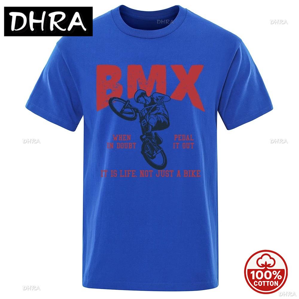 Bmx It Is Life Not Just A Bike Casual Breathable Tshirts Unisex 100 Cotton Tee Summer Loose Clothes Soft Oneck Oversized Tops