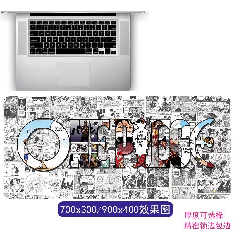Cartoon Anime ONE PIECE Mouse Pad Oversized One Piece Roronoa Zoro Monkey D. Luffy Animation Game Office Computer Desk Mat Two-dimensional Peripheral