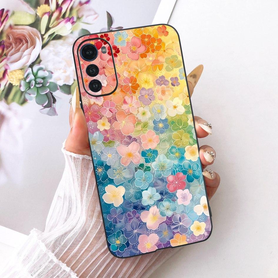 Silicone Case For Motorola Moto E32 E32s Cover Fashion Cartoon Dragon Painted Fundas Soft TPU Bumper For MotoE32 MotoE32s Casing