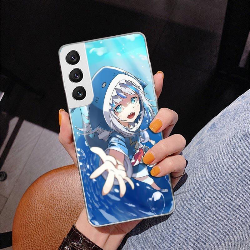 Gawr Gura Hololive Anime Phnoe Case for Samsung Galaxy S26 S25 Edge S23 S24 Ultra S22 Plus S21 S20 FE Unique Cover Soft Coque Ga
