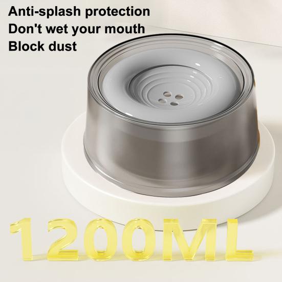 No-Spill Pet Water Bowl Floating Plate Slow Water Feeder Pet Water Dispenser Reduces Spills for Dogs And Cats