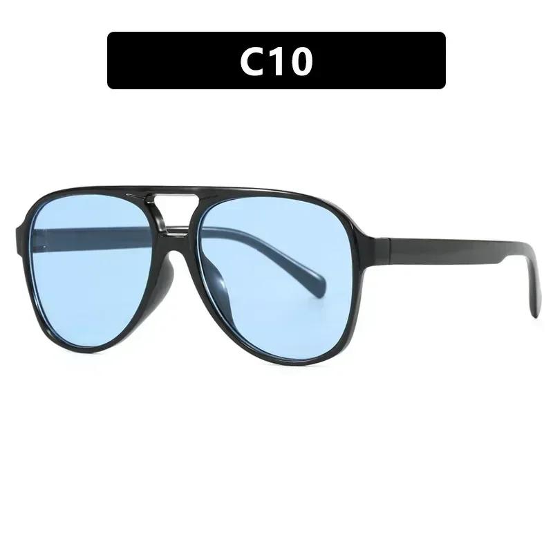 Vintage Oversized Sunglasses Women Retro Brand Big Frame Sun Glasses Female Black Yellow Ins Style Square Glasses