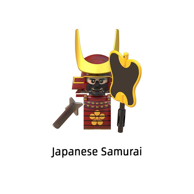 Die mittelalterlichen japanischen Samurai-Modellblöcke MOC Bricks Set Geschenke Spielzeug für Kinder WM6090
