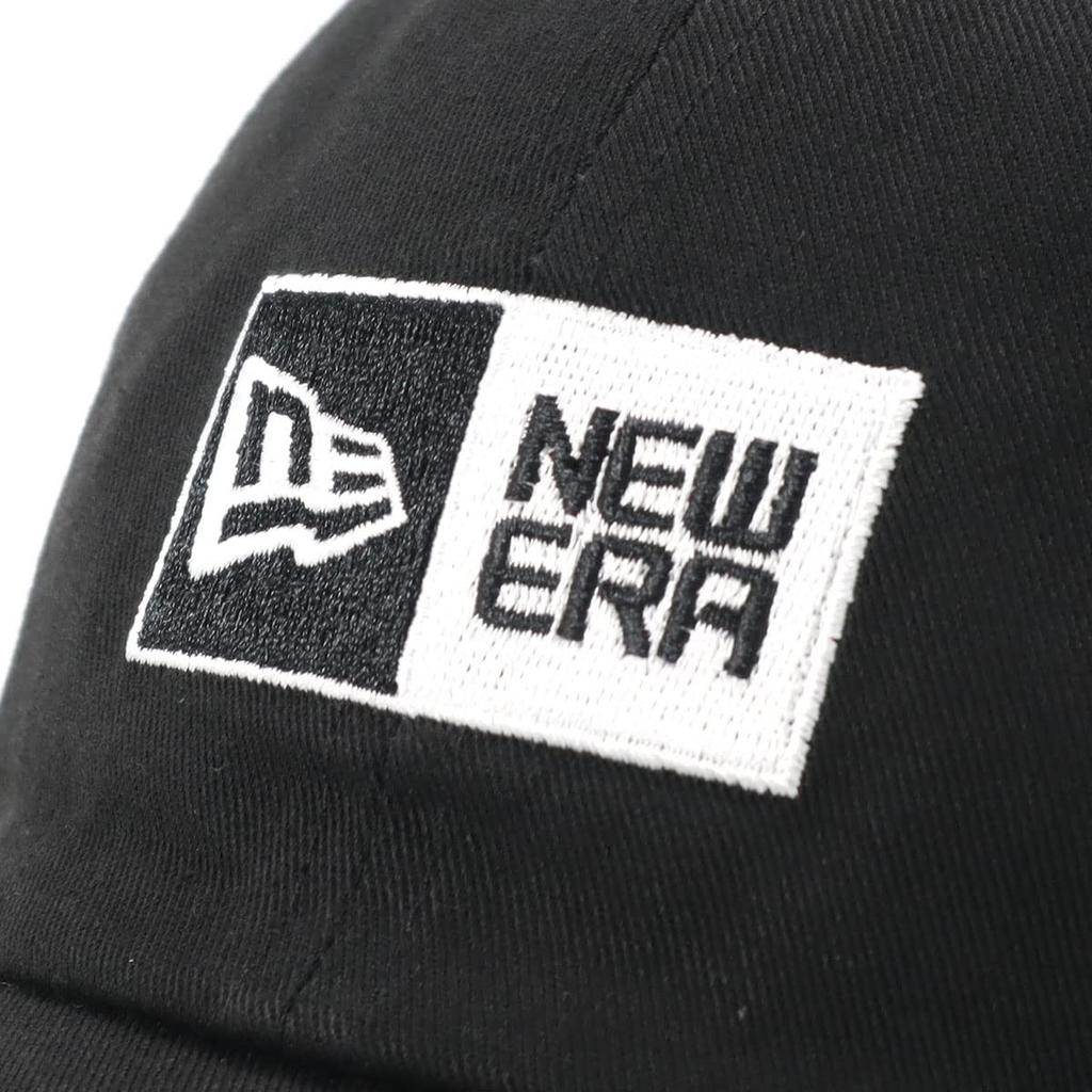 [New Era] Cap Box Logo Casual Classic Black FREE CASUAL CLASSIC BOXLOGO BLK WHI 25J