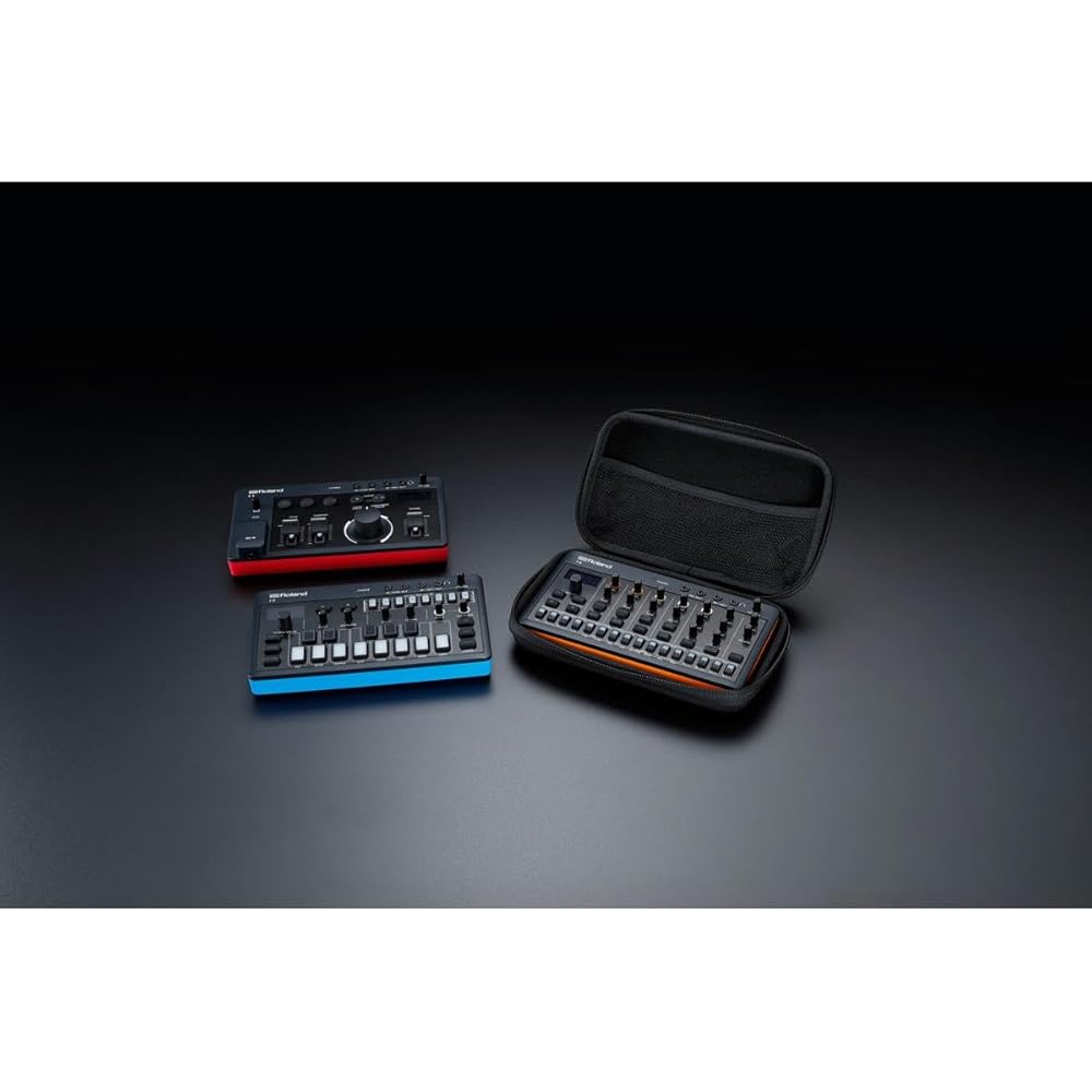 ROLAND CB-RAC AIRA Compact Carrying Case | Custom Case Protects E-4 Voice Queeker, J-6 Chord Synth, and T-8 Beat Machine | Streamlined and Durable Int