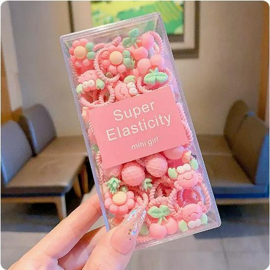 Child-Friendly Baby Hair Tie - Small, High Elasticity Rubber Band for Little Girls