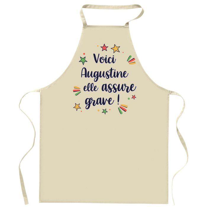 Tablier de cuisine - Augustine - Impression bretonne - Coton épais résistant - Impression en France