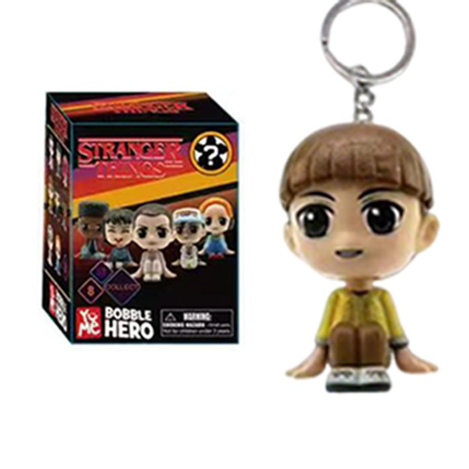 New 8 styles Stranger Keychain Eleven Dustin Barb steve Demogorgon Action  Figures Toys THINGS with box