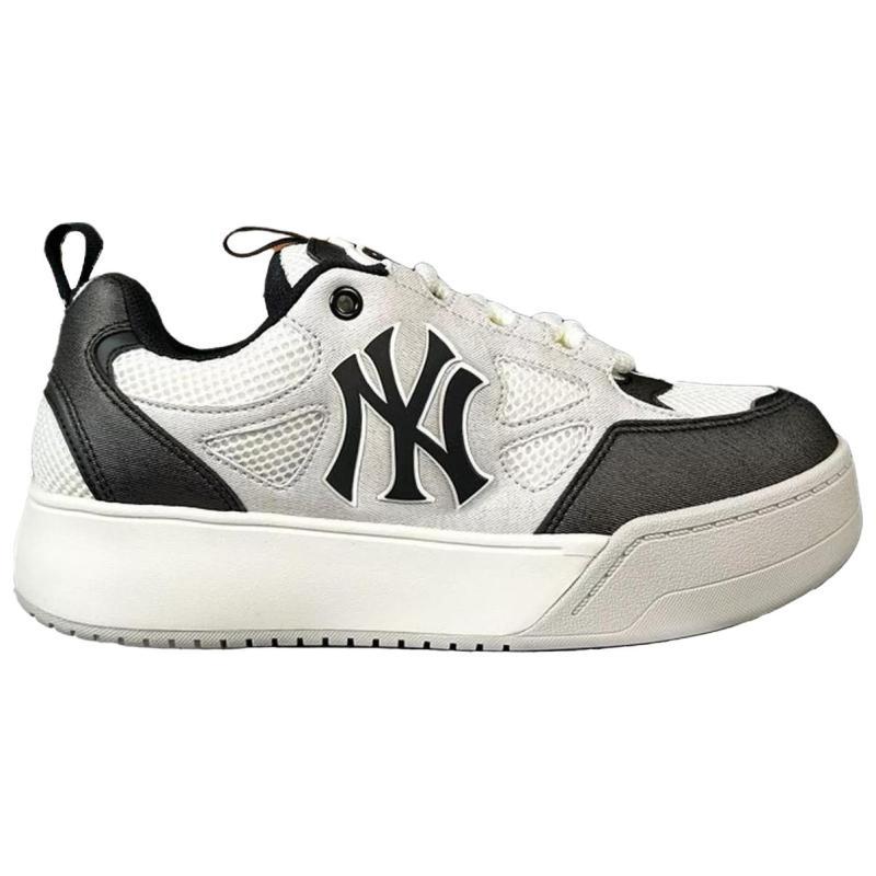 MLB New York Yankees Slip Resistant Low Top Skateboard Shoes Unisex Gray Sneakers 3ASXCCD4N-50BKS