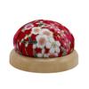 Ball Pincushion Pin Insert Package Portable Practical Red 7.2*4.5cm Black/purple Carefully Crafted Cotton+wood